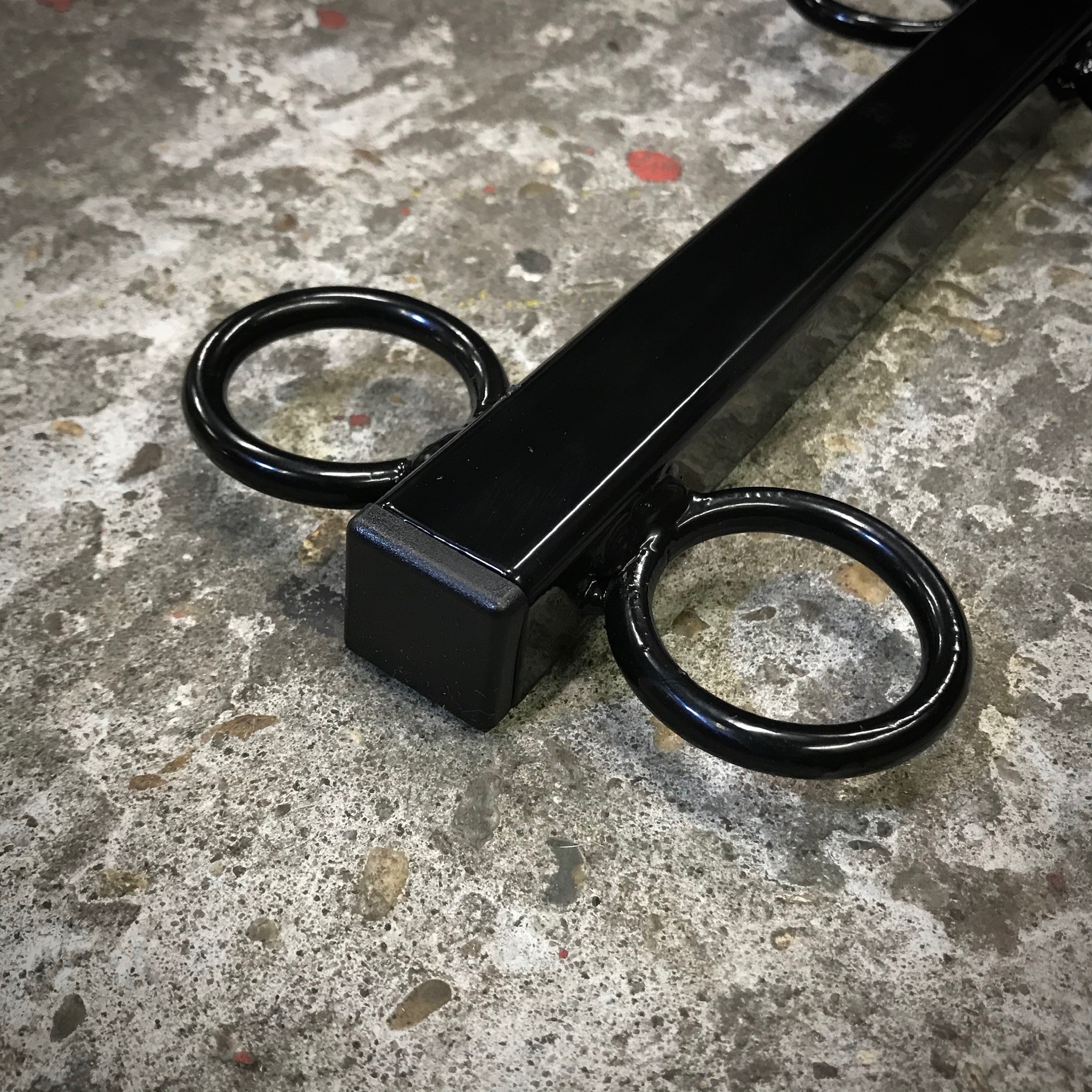 Spreidstang / Ophanging 80 cm. met 10 bondage ringen - Afbeelding 2