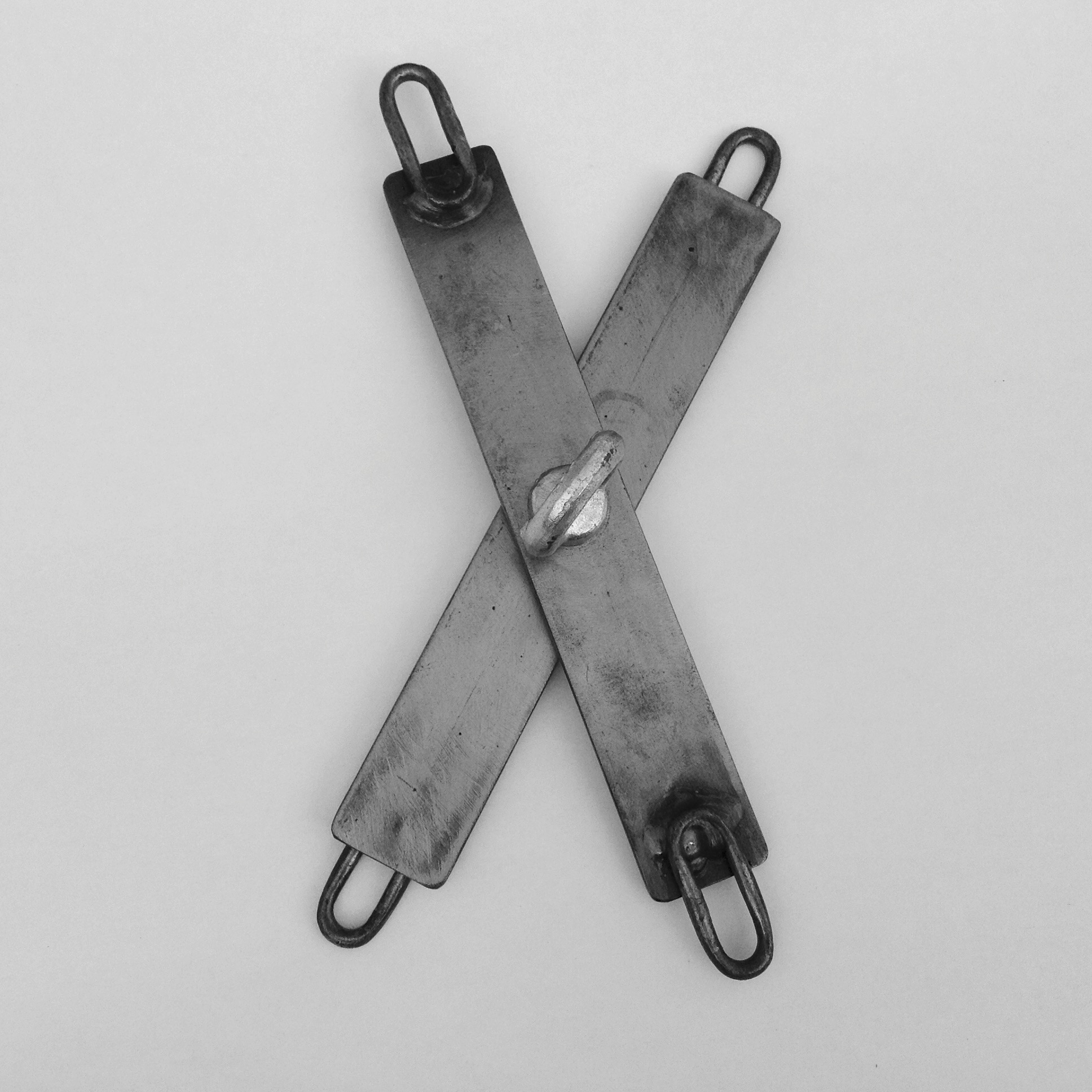 Spreider, Hogtie, kruis, opklapbaar, blank gelakt. - Afbeelding 2