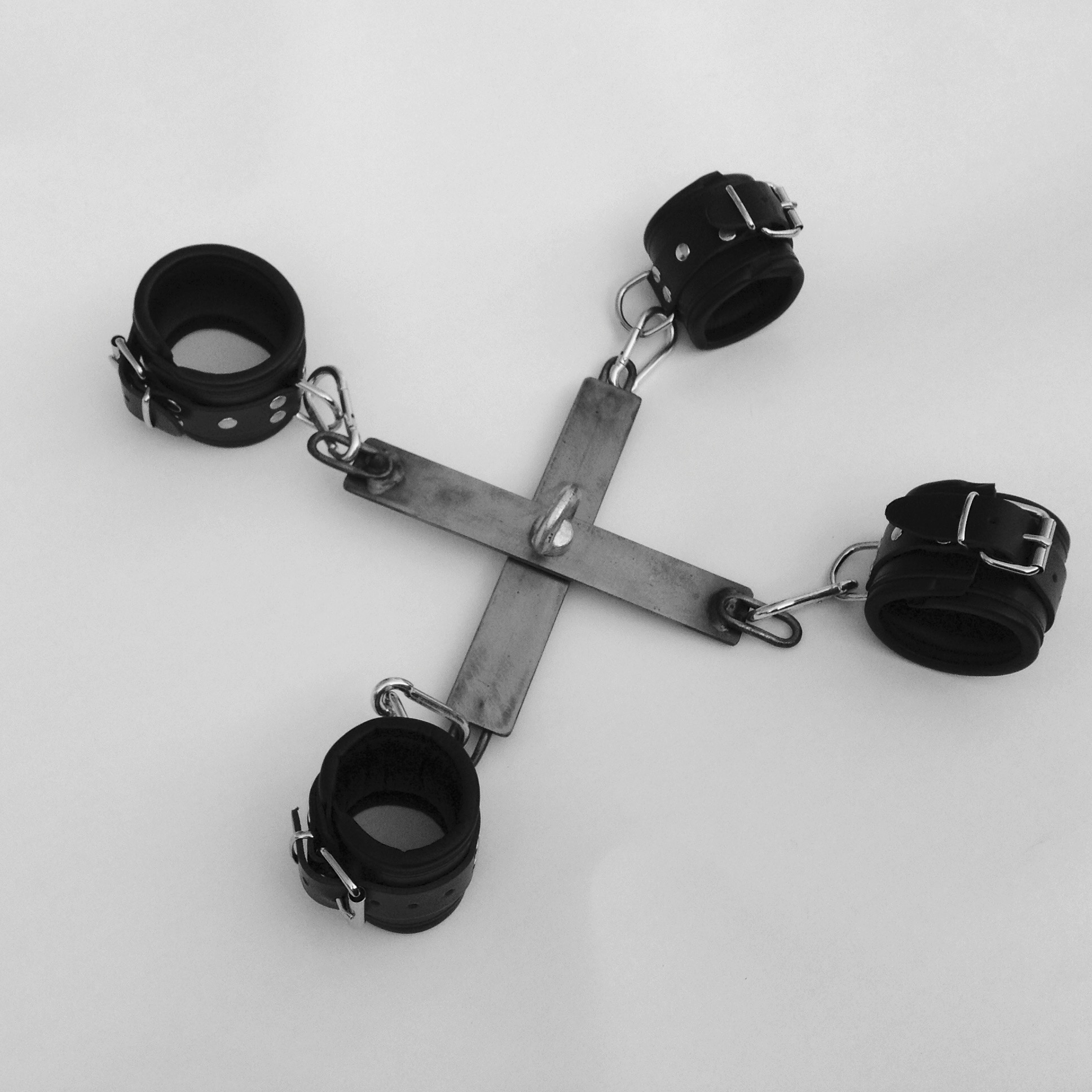 Spreider, Hogtie, kruis, opklapbaar, blank gelakt. - Afbeelding 4