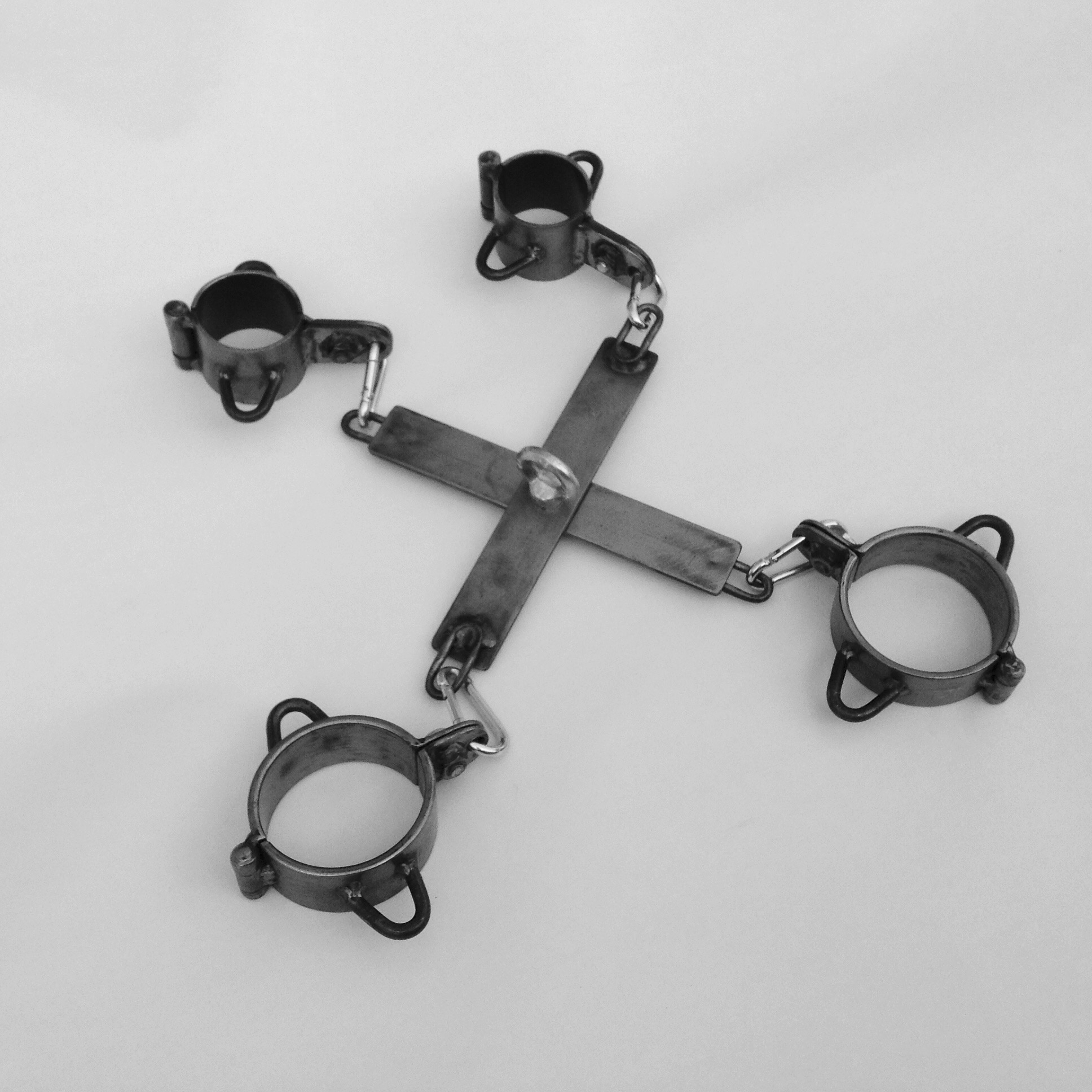 Spreider, Hogtie, kruis, opklapbaar, blank gelakt. - Afbeelding 5