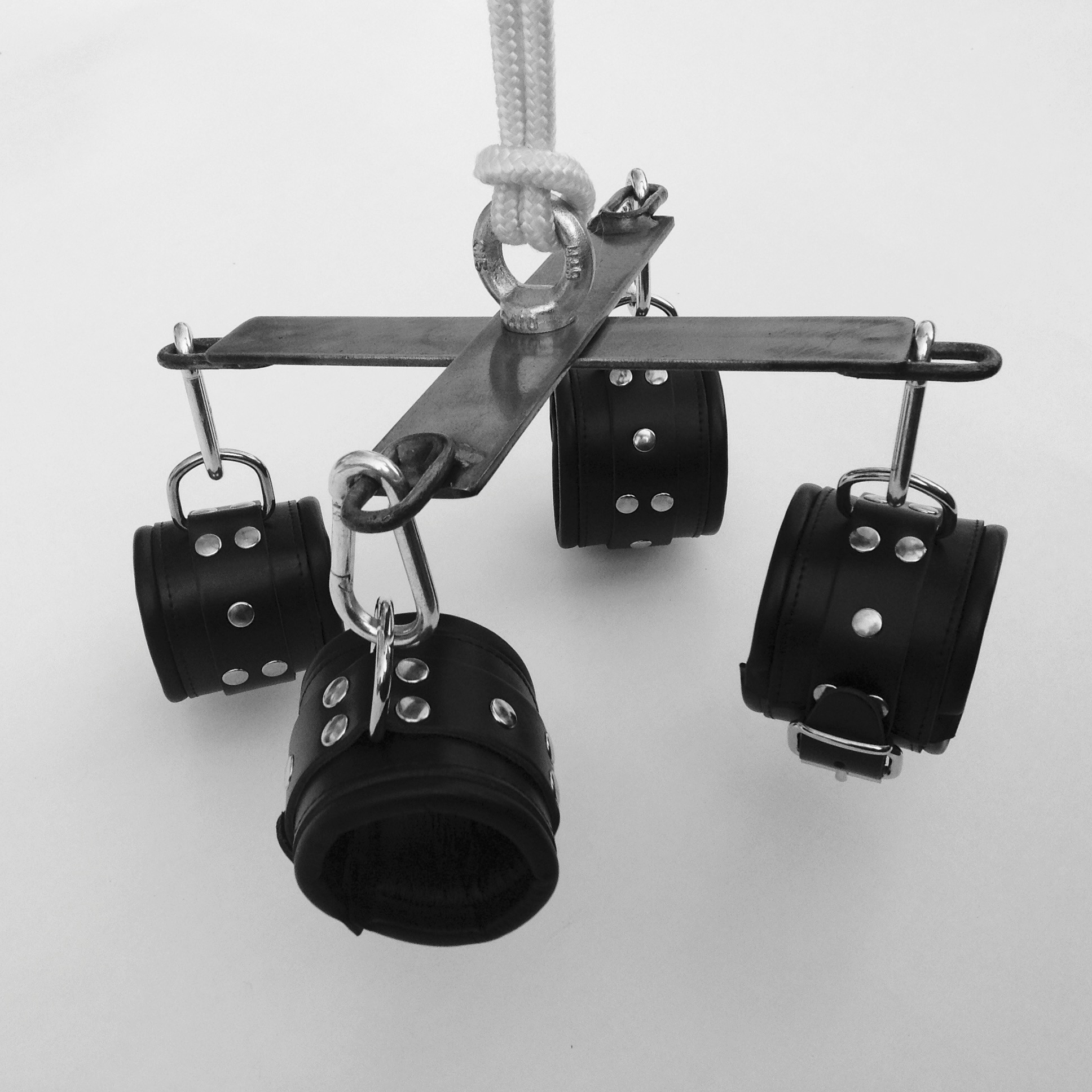 Spreider, Hogtie, kruis, opklapbaar, blank gelakt. - Afbeelding 6