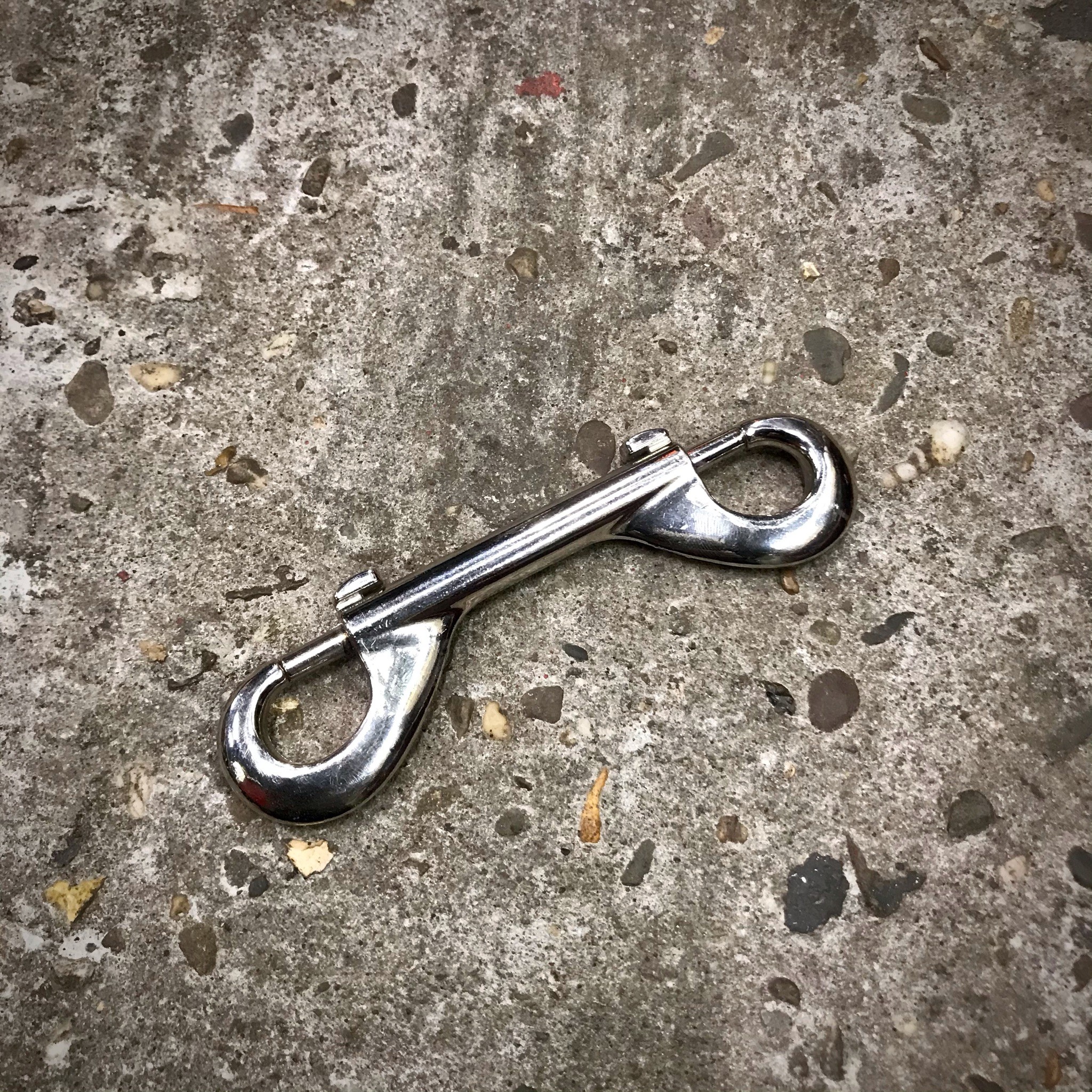 Musketonhaak dubbel Staal Verzinkt