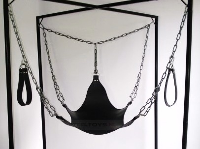 Ketting SET 5-punts-sling in frame + 12 karabijnhaken - Afbeelding 3