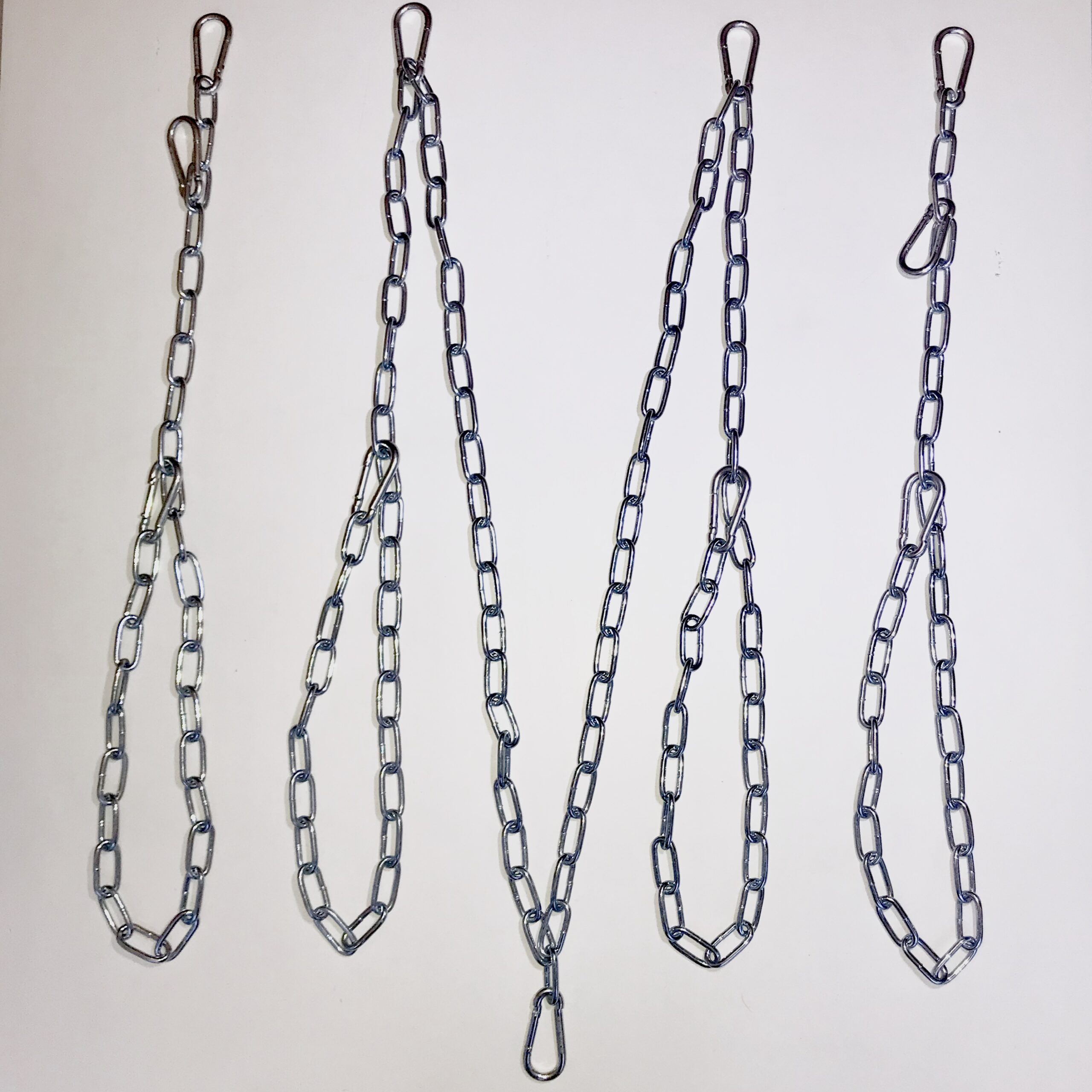 Ketting SET 5-punts-sling in frame + 12 karabijnhaken