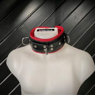 Steeltoys-Collar-Leather-8-Black-Red