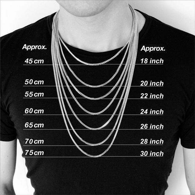 Zware hals ketting 6 mm. rvs + hangslot - Afbeelding 4