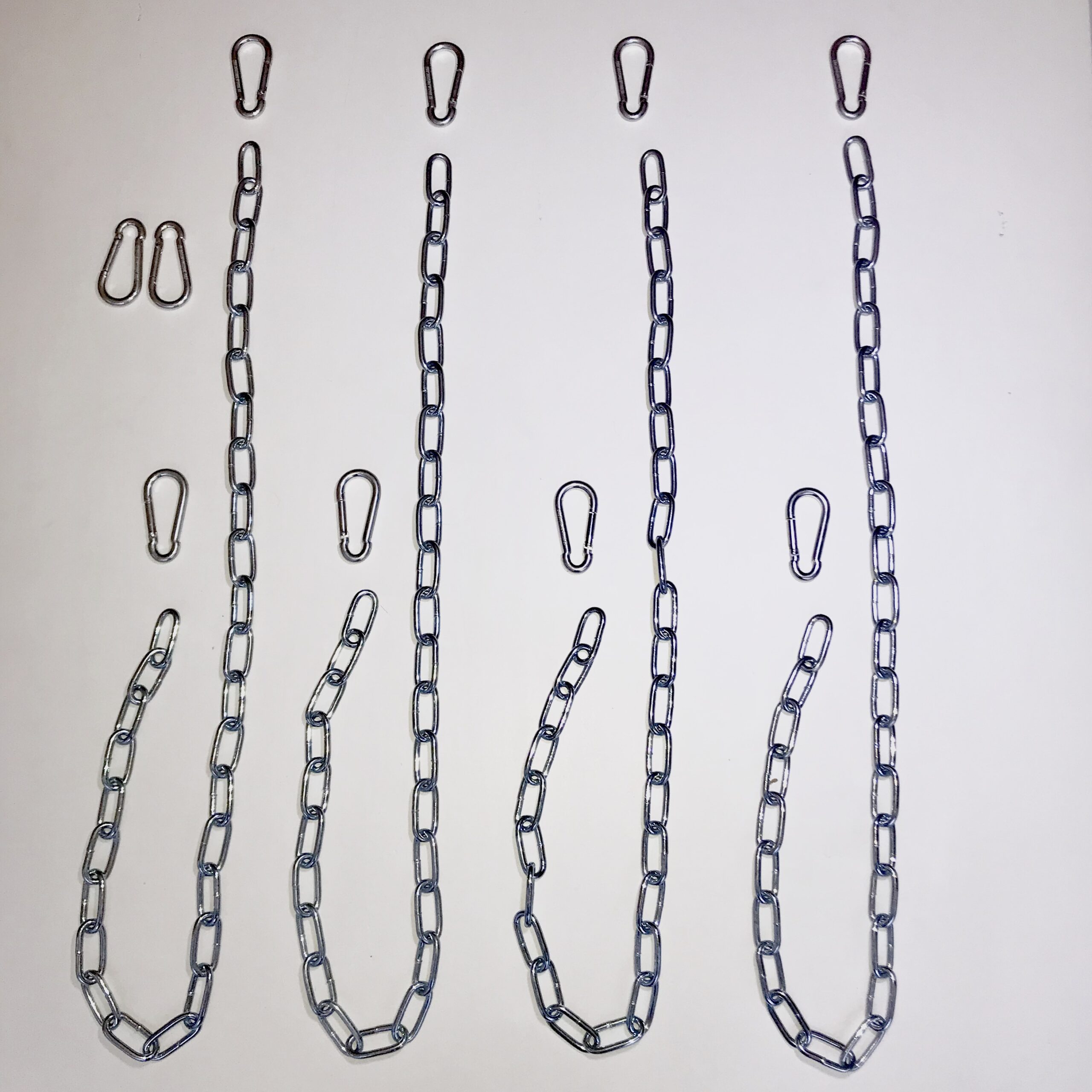 Ketting SET 4-punts-sling in frame + 10 karabijnhaken - Afbeelding 3