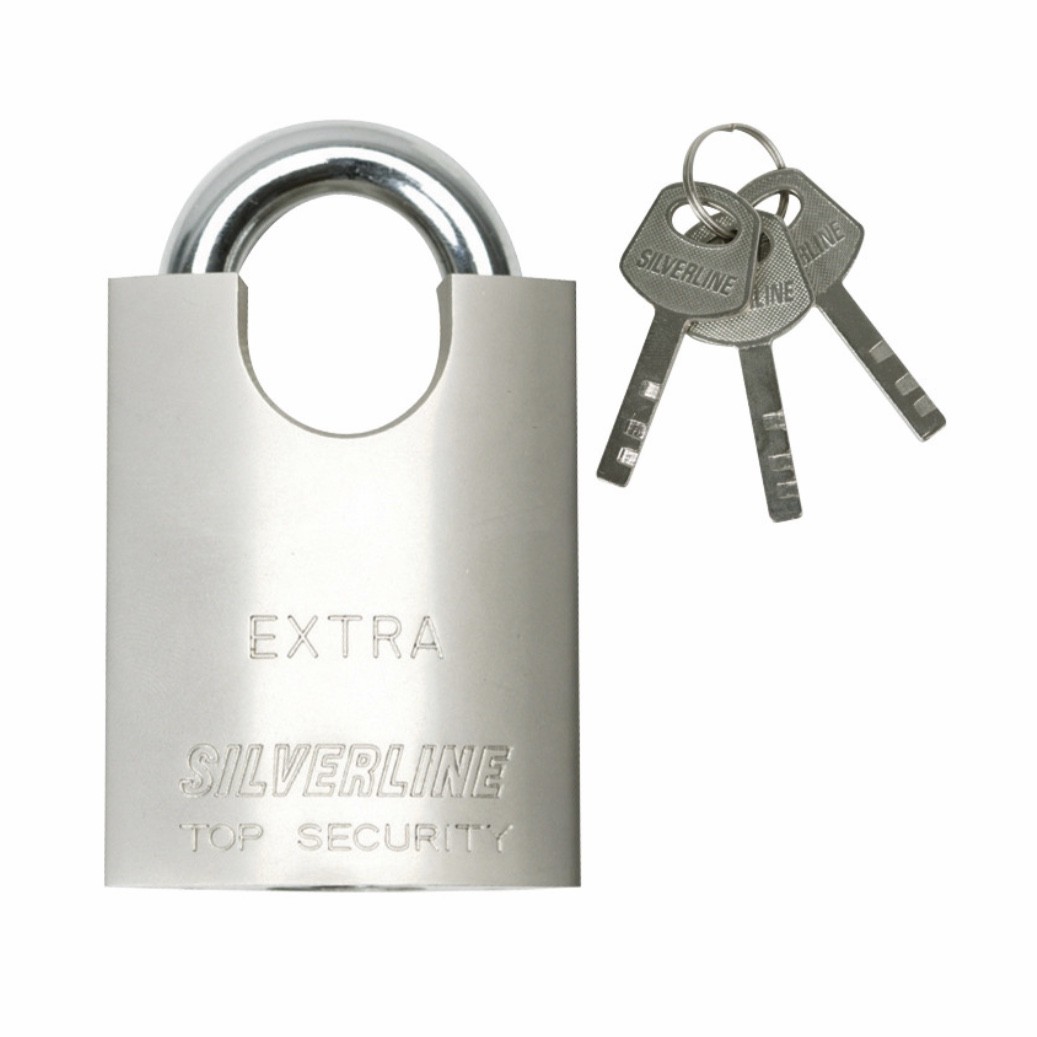 Zware hals ketting 6 mm. rvs + hangslot - Afbeelding 5