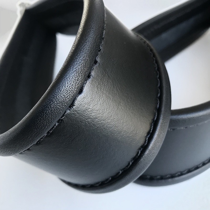 Leg Loops Leather With 1 D-Ring With Piping Black - Image 8