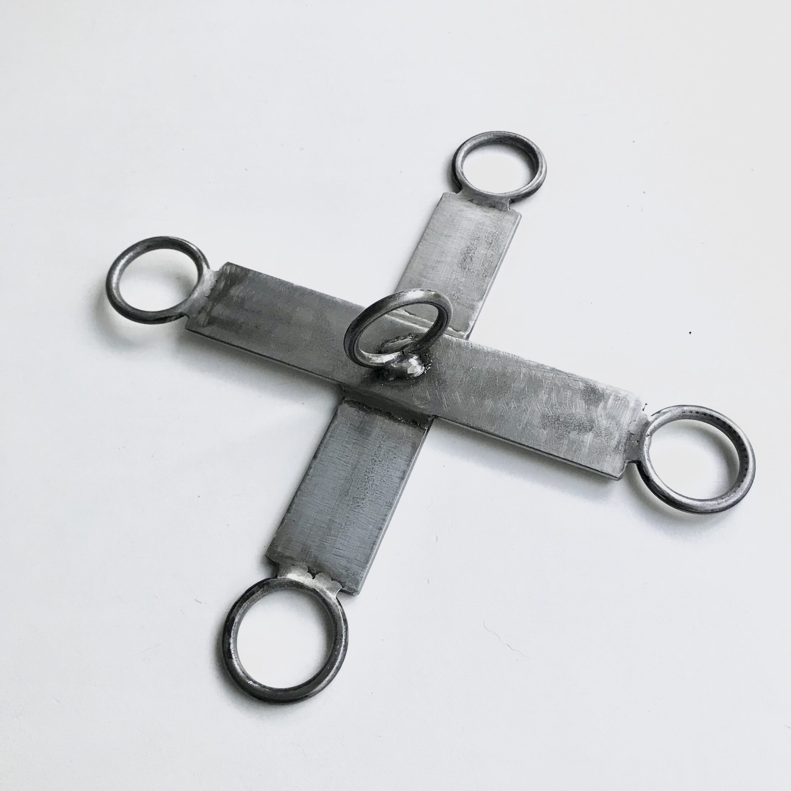 Spreider Hogtie Bondage Kruis in Blanke Lak - Afbeelding 3