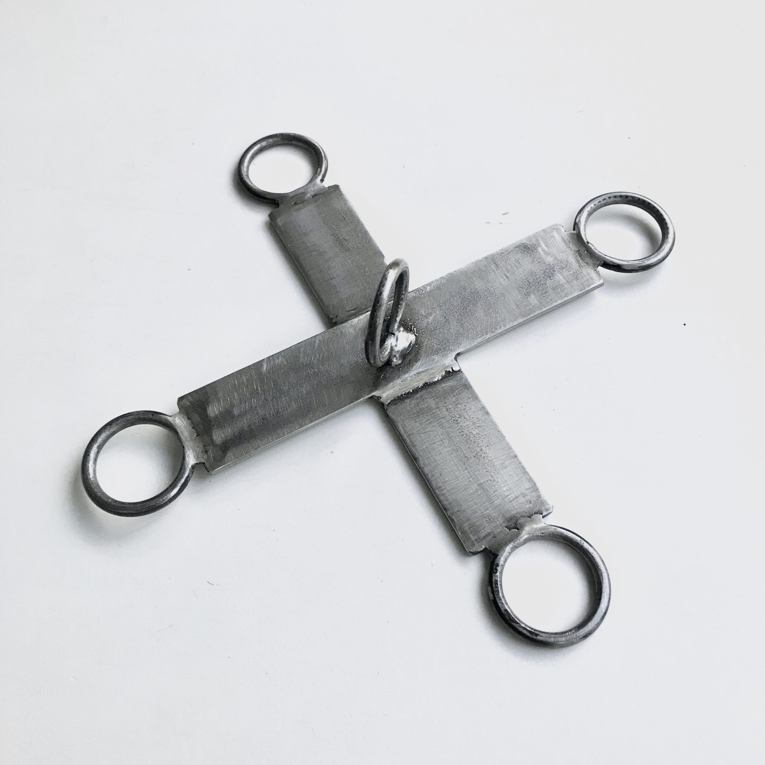 Spreider Hogtie Bondage Kruis in Blanke Lak - Afbeelding 4