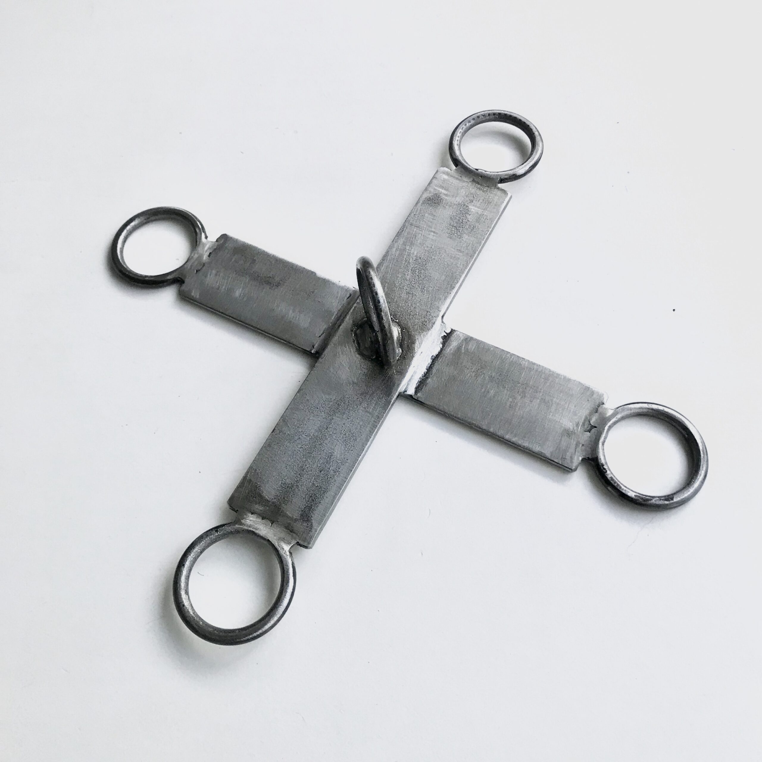 Spreider Hogtie Bondage Kruis in Blanke Lak - Afbeelding 6