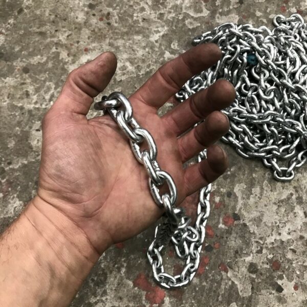Heavy Chains 6 mm. Steel Galvanized per Meter