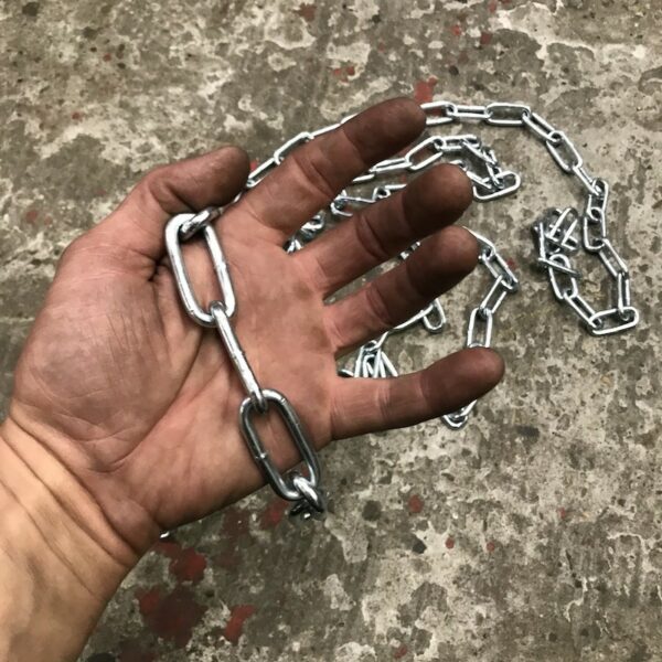 Basic chains steel galvanized per meter