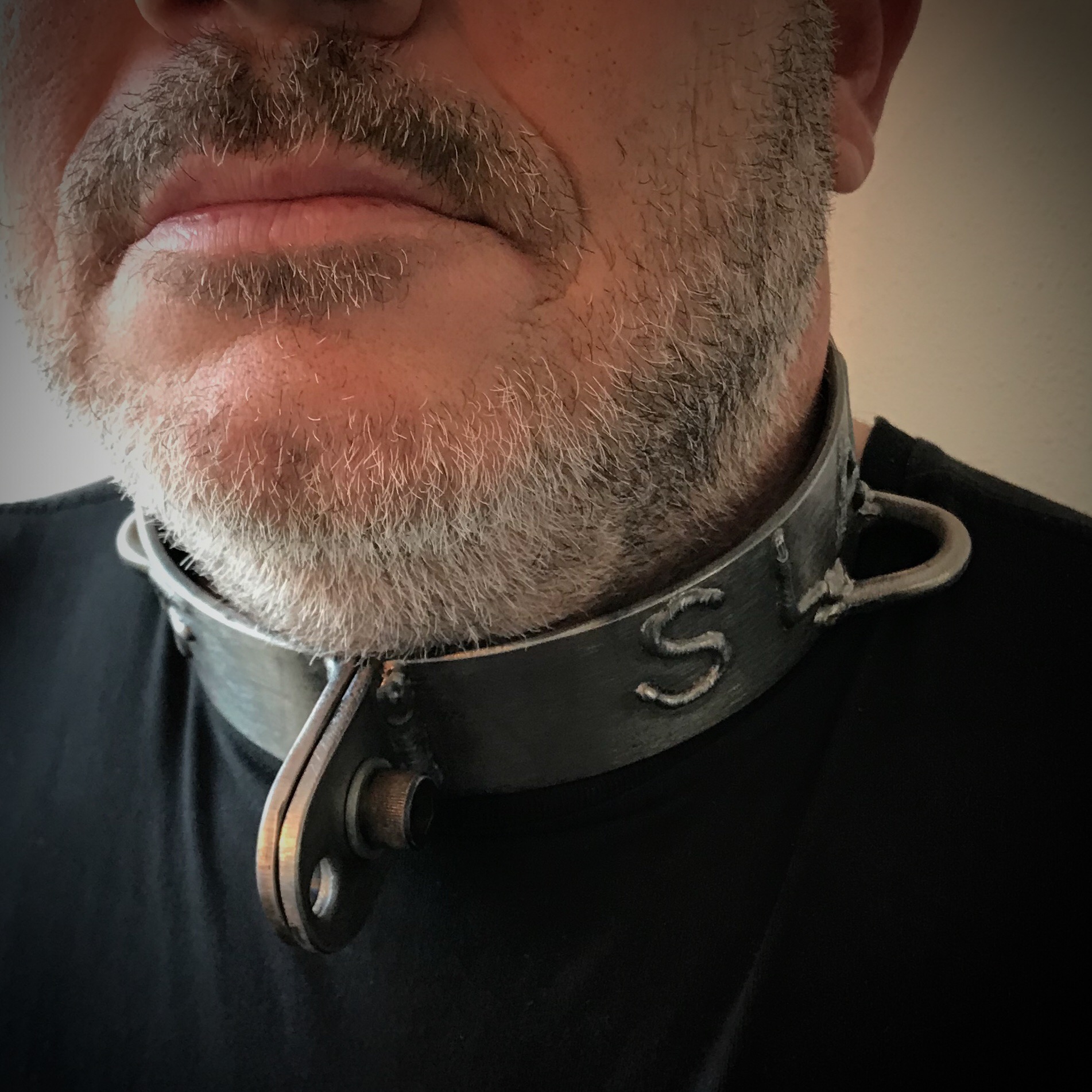 Steel Collar With Fixed Heavy Chain - Image 3