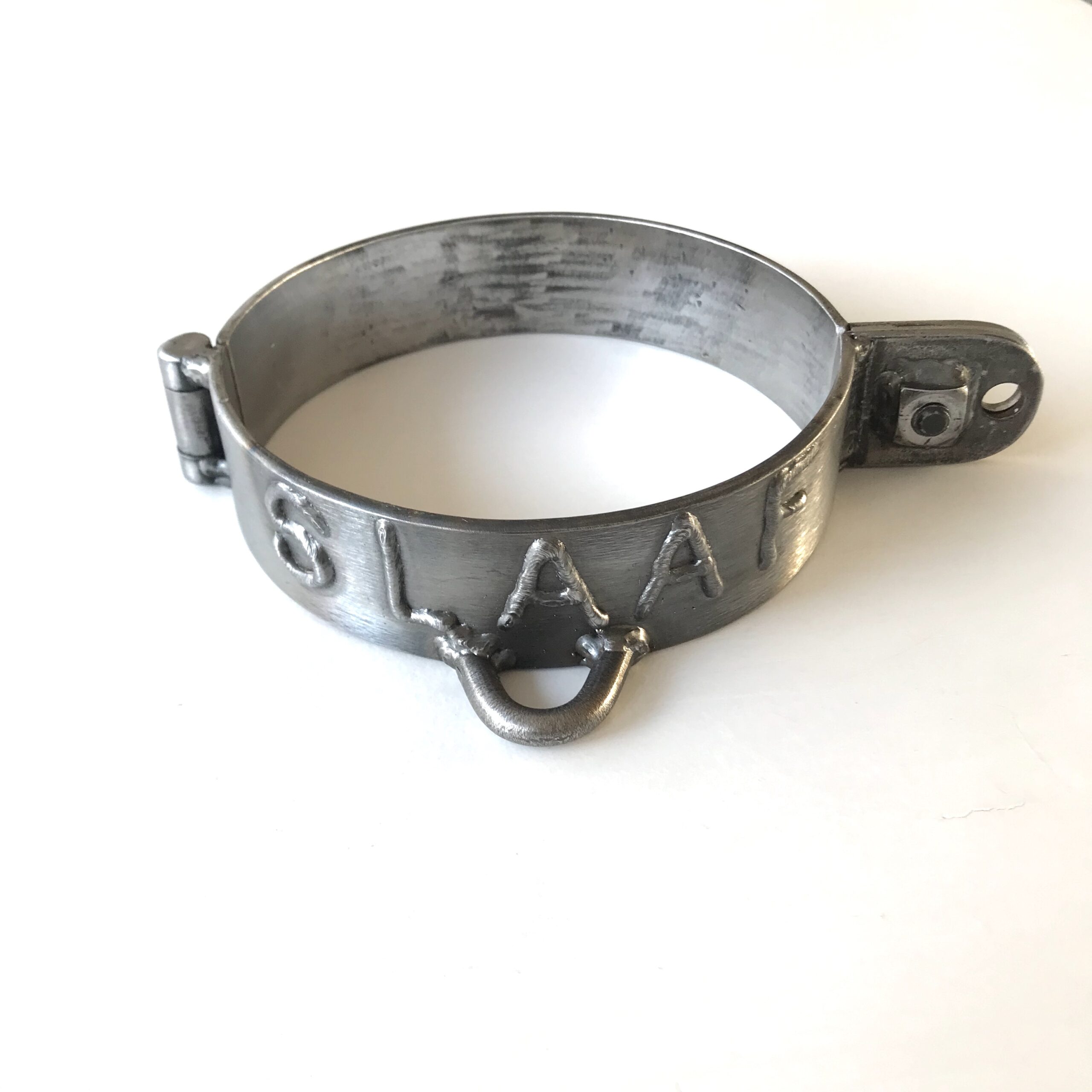 Set of Steel Neck, Wrist and Ankle Cuffs all 5 connected with Chain - Image 8