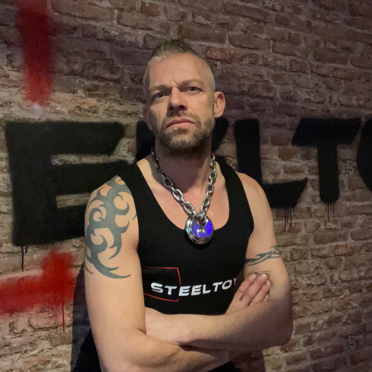 Hals Ketting 8 mm. RVS Met Disc Slot - Afbeelding 4