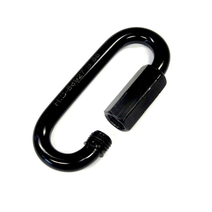 Necklace 6 mm. Black + Screw Closure - Image 2