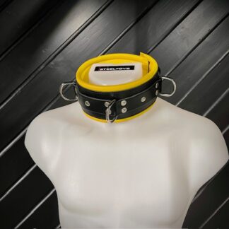 Steeltoys-Collar-Leather-8-Black-Yellow